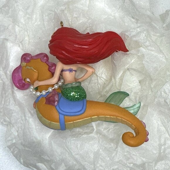 Hallmark Disney The Little Mermaid Under The Sea Seahorse Keepsake Ornament 2010 - Picture 9 of 9